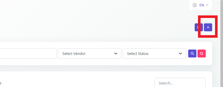 Chart of Account create button
